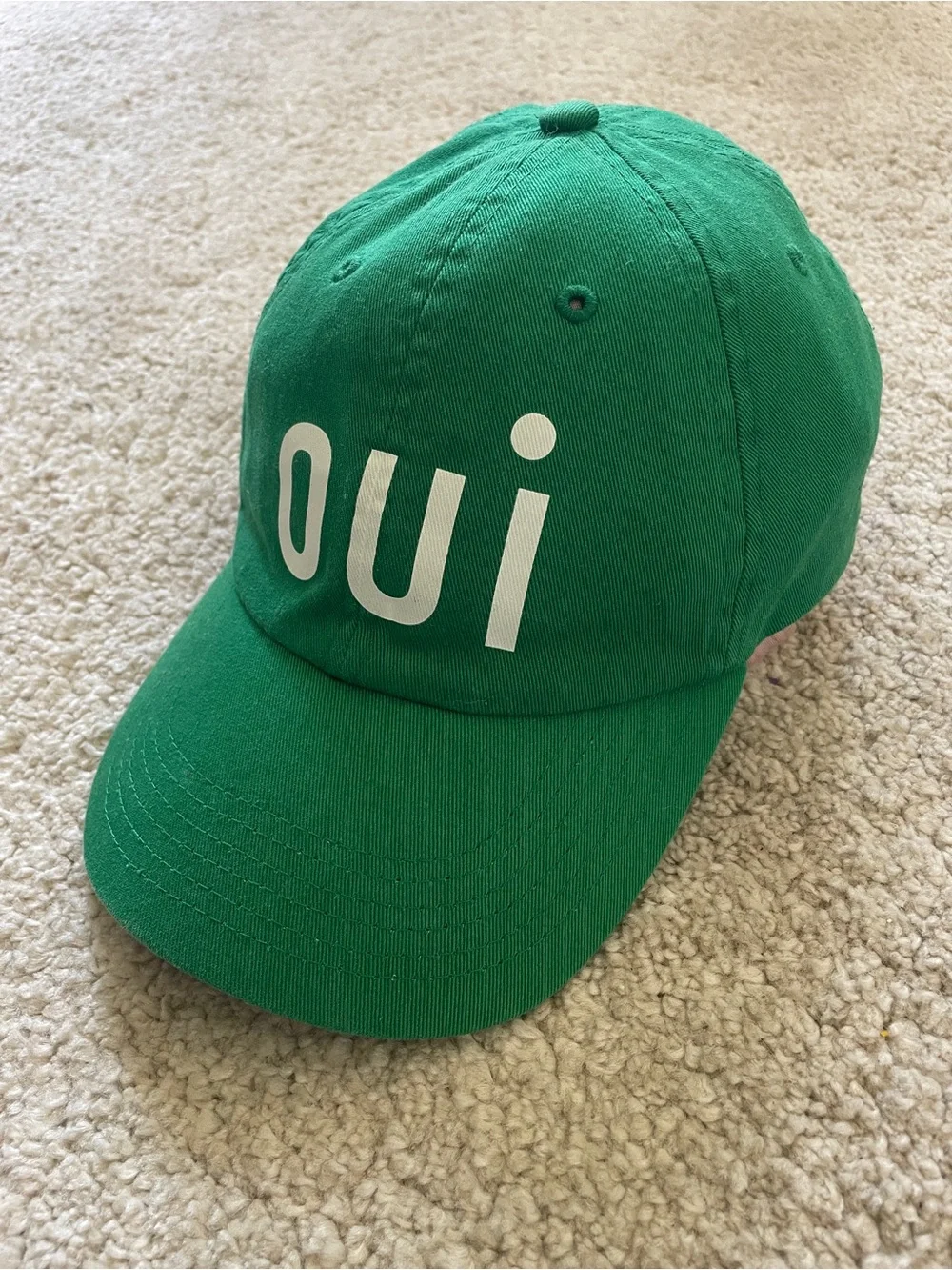 Clare V. Oui Green Baseball Cap